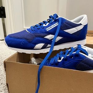 Men’s size 13 Reebok classic Nipsey Hussle Royal. Style CN4521.